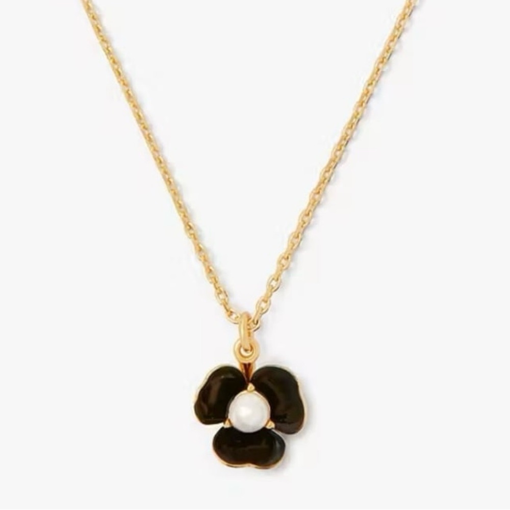 Kate Spade Flower Pendant Black - Picture 3 of 3